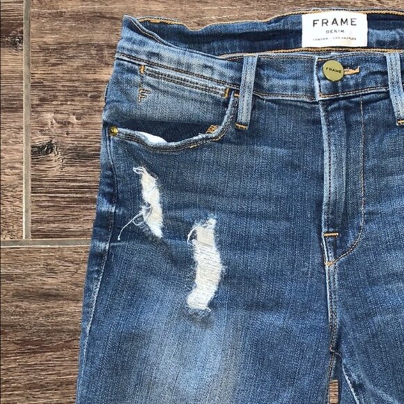 Frame Le High Skinny Crop Jeans - Picture 6 of 7